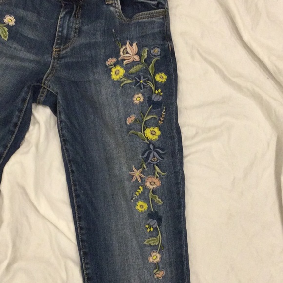 Kut From The Kloth Catherine Boyfriend Embroidered Jean Size 2 - Picture 4 of 13